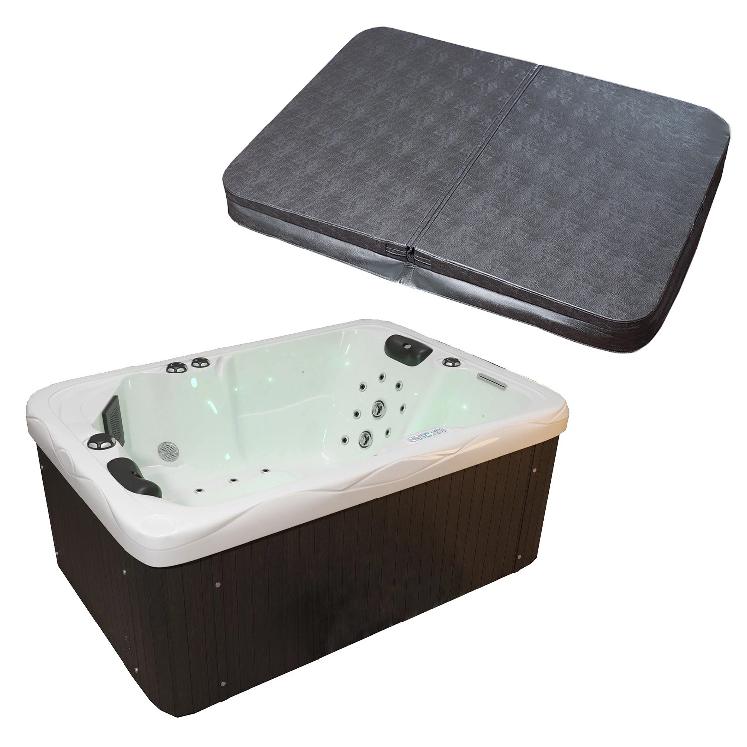 Tronitechnik Outdoor Whirlpool Levanzo Inkl Heizung Hydromassage Bluetooth Und Farblicht 190X135Cm 450 Liter Tronitechnik Whirlpool Levanzo Inkl Heizung Hydromassage Bluetooth Und Farblicht 190X135Cm 450l Inkl Thermoabdeckung von Tronitechnik