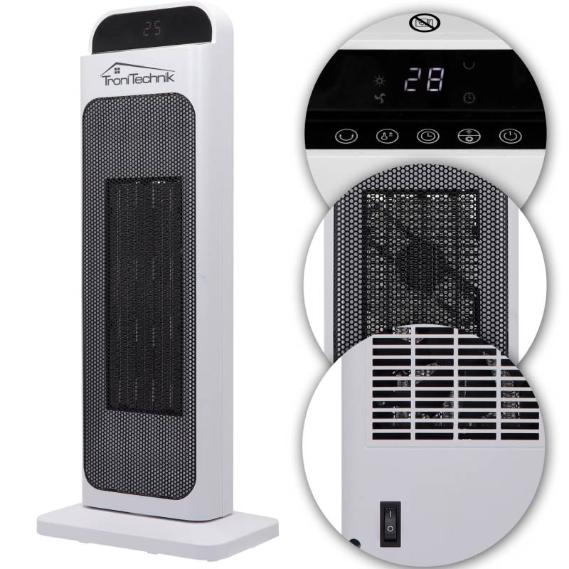 TroniTechnik Turm-Keramikheizer Heizlüfter 2000 Watt WIFI / APP Fernbedienung Oszillation von Tronitechnik