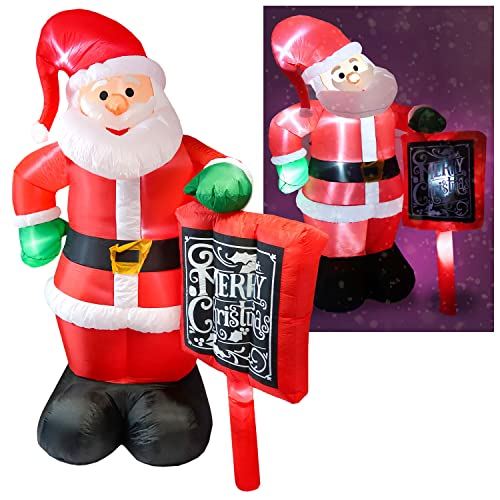 Tronje aufblasbarer Weihnachtsmann 300cm - LED beleuchtet Santa Claus XXL Nikolaus Figur Weihnachtsdeko IP44 Außen von Tronje