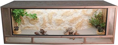 OSB Terrarium - Holzterrarium - Front aus massiven Fichtenhholzrahmen - Made In Germany !! (140x40x40cm) von Tropic-Shop