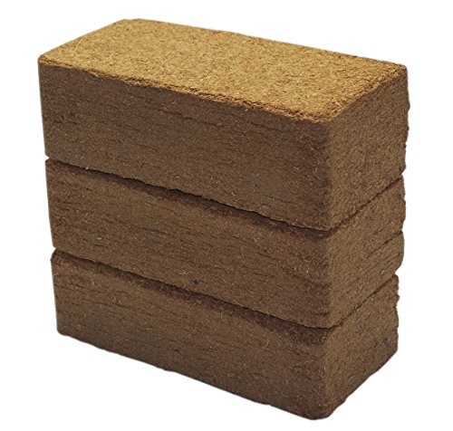 TropicShop - 12x 9L Humuserde für das Hochbeet - Kokosfaser zum Aufquellen - Humusziegel geeignet als Einstreu für Schildkröten - Kokos Ziegel Einzel zu entnehmen und Portionieren von TropicShop