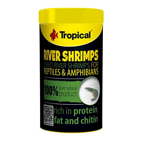 Getrocknete Flussgarnelen für Reptile und Amphibien River Shrimps 100ML/16G von Tropical