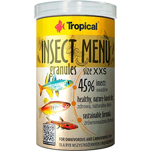 Insect MENU GRANULES Size XXS 1000ml / 640g - Fischfutter in sinkendem sehr feines Granulat auf Basis von 3 Insekten von Tropical