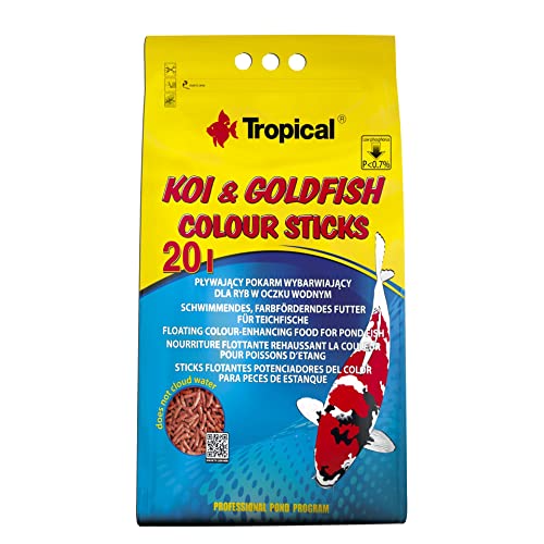 KOI&Goldfish Colour Sticks 20L / 1600g - Schwimmendes farbverstärkendes Futter für Teichfische KOI&Goldfish Colour Sticks 20L / 1600g - Schwimmendes farbverstärkendes Futter für Teichfische von Tropical