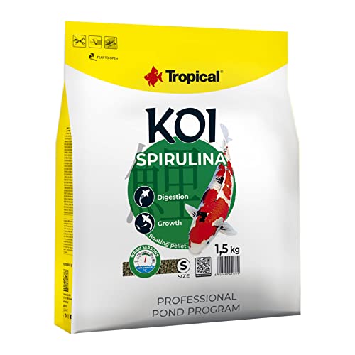 Koi Spirulina Pellet S 5L von Tropical