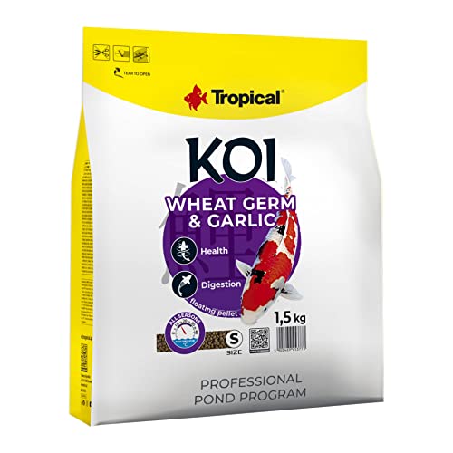 Koi Wheat Germ&Garlic Pellet M 5L von Tropical