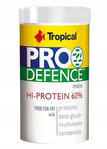 TROPICAL Pro Defence Mikro-Frittierfutter mit Probiotischem Protein, 60% Pulver 100 ml/60 g – Dose von Tropical