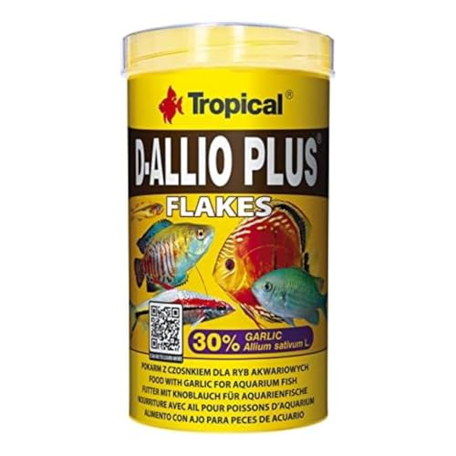 Tropical D-Allio Plus Flockenfutter mit Knoblauch, 1er Pack (1 x 500 ml) von Tropical