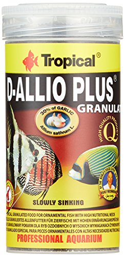 Tropical D-Allio Plus Granulat Futter mit Knoblauch, 1er Pack (1 x 250 ml) von Tropical