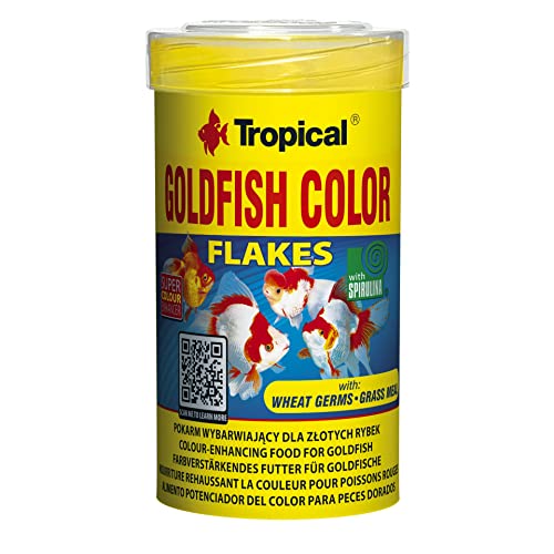 Tropical Goldfish Color Farbverstärkendes Flockenfutter, 6er Pack (6 x 100 ml) von Tropical