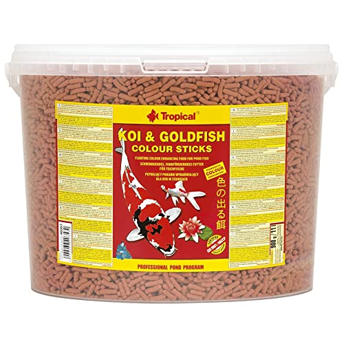 Tropical KOI&Goldfish Colour Sticks 11L / 900g - Schwimmendes farbverstärkendes Futter für Teichfische von Tropical