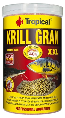 Tropical Krill Gran XXL 1000ml/500g Futter mit Krill zum Färben von Allen fressenden und fressenden Fischen Tropical Krill Gran XXL 1000ml/500g Futter mit Krill zum Färben von Allen fressenden und fressenden Fischen von Tropical