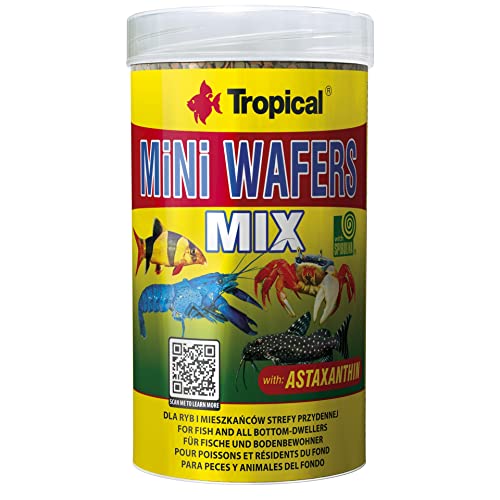 Tropical Mini Wafers Mix Mini Chips für Bodenfressende Zierfische, 1er Pack (1 x 250 ml) von Tropical