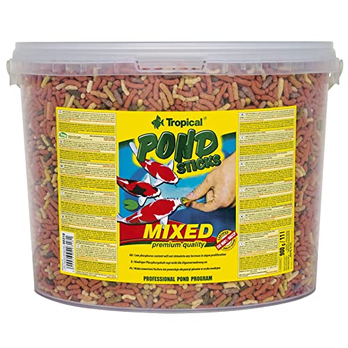 Tropical Pond Sticks Mixed 11L / 900g - Schwimmende Teichfischfutter-Sticks für Goldfische, Koi und alle Kaltwasserfische von Tropical