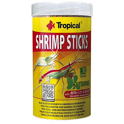Tropical Shrimp Sticks Futtersticks für Garnelen, 1er Pack (1 x 250 ml) von Tropical
