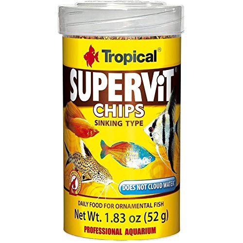 Tropical Supervit Chips Premium Hauptfutter für alle Zierfische, 3er Pack (3 x 100 ml) von Tropical