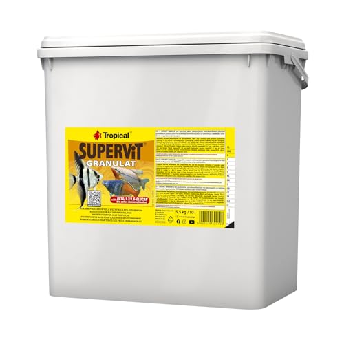 Tropical Supervit Granulat Premium Hauptfutter für alle Zierfische, 1er Pack (1 x 10 l) von Tropical