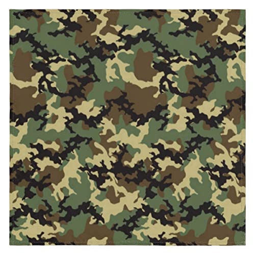 Camouflage Tuch Servietten Camo Waschbar Wiederverwendbar Küche Esstisch Servietten 1er Set 50x50cm von TropicalLife