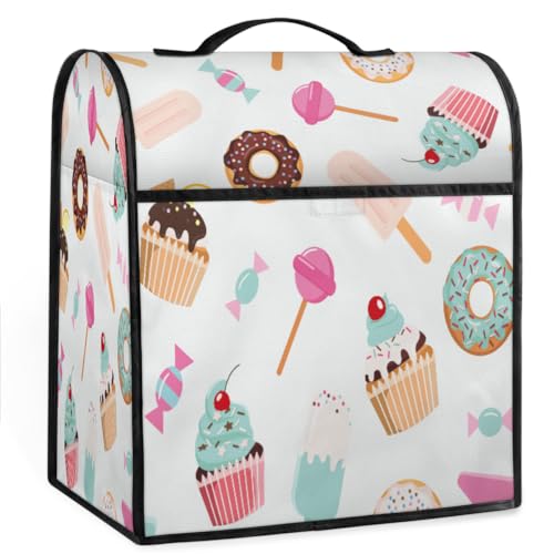 Cute Donut Candy Cover Dust Cover for All 4.4-7.6L Mixer, Cute Cake Coffee Machine Dust Cover Stand Mixer Dust Cover for Kitchen Mixers Accessories von TropicalLife