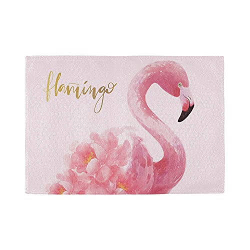 Platzsets 4er Set f¨¹r Esstisch Flamingo Vogel Hitzebest?ndig Waschbar Tischsets von TropicalLife