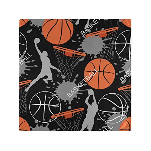 RELEESSS Servietten Basketball Player Wiederverwendbar 50 x 50 cm für Home Dinning, Urlaub, Geburtstag, Party, Hochzeit, Restaurant, Indoor Outdoor Tischdekoration, 1 Stück von TropicalLife