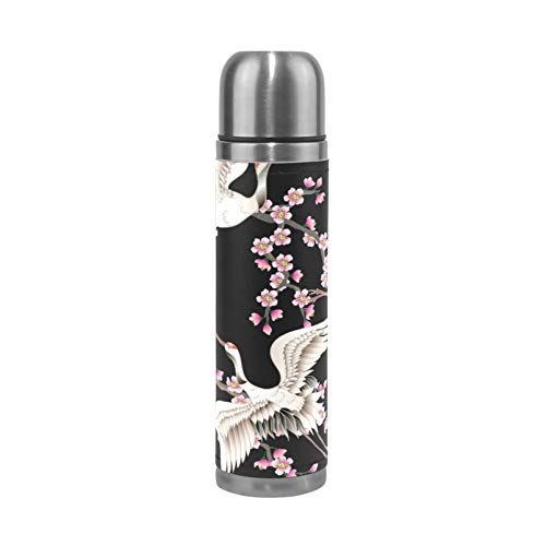 RELEESSS Vakuum-Thermosflasche Kranich Vogel Blumen Edelstahl Reisebecher Isolierbecher Wasserflasche f¨¹r hei?e und kalte Getr?nke 500 ml RELEESSS Vakuum-Thermosflasche Kranich Vogel Blumen Edelstahl Reisebecher Isolierbecher Wasserflasche f¨¹r hei?e und kalte Getr?nke 500 ml von TropicalLife