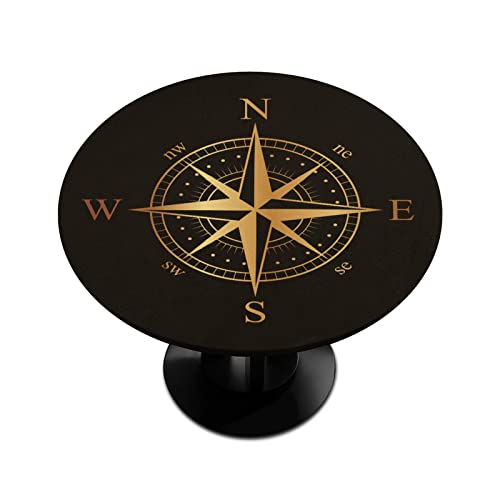 Runde Tischdecke mit Kompass-Rosen, elastische Kanten, rund, wasserdicht, abwischbar, passend f¨¹r Tische mit einem Durchmesser von bis zu 91 cm ¨C 107 cm Runde Tischdecke mit Kompass-Rosen, elastische Kanten, rund, wasserdicht, abwischbar, passend f¨¹r Tische mit einem Durchmesser von bis zu 91 cm ¨C 107 cm von TropicalLife