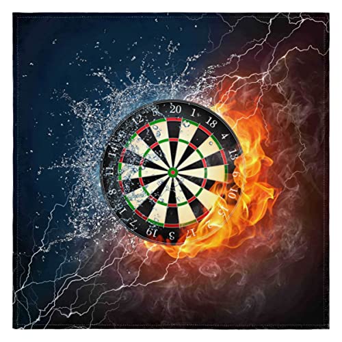 Sport Dart Board Küche Tuch Servietten 6er Set Dart Board Muster 50x50 cm Waschbar Wiederverwendbare Tisch Abendessen Servietten für Hotel Restaurant Hochzeit Event Party von TropicalLife