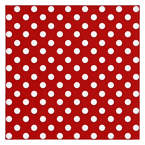 Stoffservietten, rot-wei?, gepunktet, waschbar, wiederverwendbar, f¨¹r K¨¹Che, Esstisch, 50 x 50 cm, 1 St¨¹ck Stoffservietten, rot-wei?, gepunktet, waschbar, wiederverwendbar, f¨¹r K¨¹Che, Esstisch, 50 x 50 cm, 1 St¨¹ck von TropicalLife