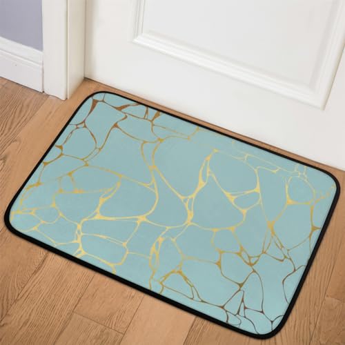 TropicalLife Fußmatte mit Marmor-Textur, 60,9 x 91,4 cm, Marmor-Druck, für Zimmer, Küche, Zuhause, Bad, Innen- und Außenbereich, rutschfeste Bodenmatte von TropicalLife