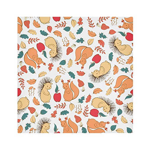 TropicalLife HaJie Servietten Herbstblatt Eichhörnchen Muster Abendessen Serviette Papier Satin Polyester Tuch wiederverwendbare Servietten für Tisch Kinder 50,8 x 50,8 cm, 1 Stück TropicalLife HaJie Servietten Herbstblatt Eichhörnchen Muster Abendessen Serviette Papier Satin Polyester Tuch wiederverwendbare Servietten für Tisch Kinder 50,8 x 50,8 cm, 1 Stück von TropicalLife