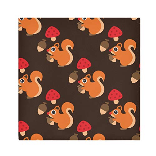 TropicalLife HaJie Servietten Süße Eichhörnchen Pilz Kastanie Abendessen Serviette Papier Satin Polyester Tuch wiederverwendbare Servietten für Tisch Kinder 50,8 x 50,8 cm, 1 Stück TropicalLife HaJie Servietten Süße Eichhörnchen Pilz Kastanie Abendessen Serviette Papier Satin Polyester Tuch wiederverwendbare Servietten für Tisch Kinder 50,8 x 50,8 cm, 1 Stück von TropicalLife