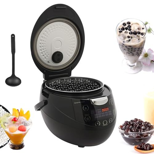 900 W kommerzieller Boba-Kocher, 6 l Boba-Maker, Boba-Topf, Perlenherstellungsmaschine, LED-Bildschirm und antihaftbeschichteter Innentopf for Milchteeläden, Dessertläden von Troqullium