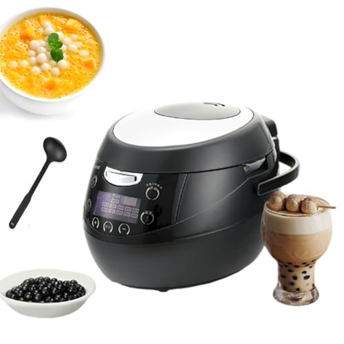 Automatischer Perlentopf, kommerzieller Perlen-Tapioka-Kocher, 900 W Kochperlen-Maker, 6 l Perlen-Kochtopf for Boba-Tee/Bubble-Tee/Milchtee von Troqullium