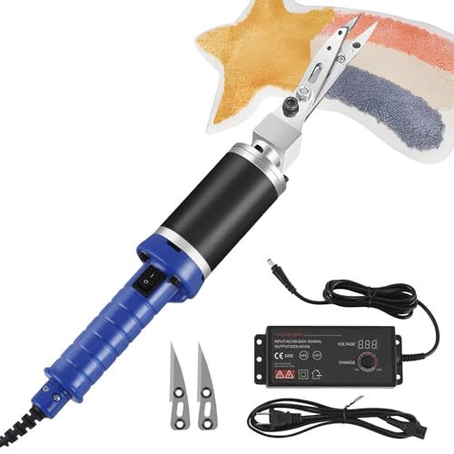 Elektrische Tufting-Teppich-Schnitzschere for präzises Gravieren und Trimmen, 200 W, Gravur-Trimm-Modellierschere, Tufting-Zubehör for die Kunst, elektrische Stoffschere von Troqullium
