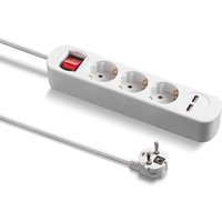 Steckdosenleiste PVH3 mit 2 USB-Ladebuchsen von Trotec