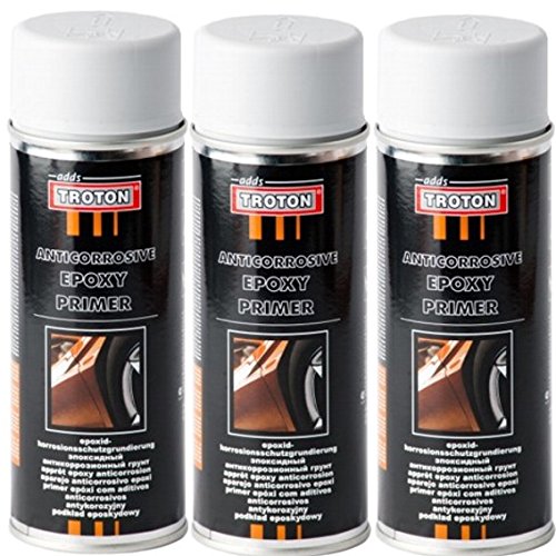 Troton 400ml Grau EPOXY Primer EPOXID KORROSIONSSCHUTZ GRUNDIERUNG Spray (3) von Troton