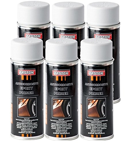 Troton 400ml Grau EPOXY Primer EPOXID KORROSIONSSCHUTZ GRUNDIERUNG Spray (6) von Troton
