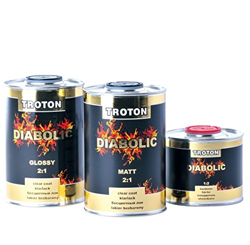Troton Inter Diabolic 2:1 Acryl Klarlack Lack Autolack Matt 1Liter + Härter 0.5Liter Höchste Qualität Troton Inter Diabolic 2:1 Acryl Klarlack Lack Autolack Matt 1Liter + Härter 0.5Liter Höchste Qualität von Troton
