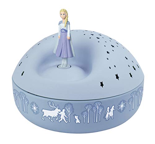 Trousselier - DISNEY - Die Eiskönigin 2 - Frozen 2 - Nachtlicht - ideales Geburtsgeschenk - Sternenprojektor mit Musik - Rotierende Figur - Batterien inklusive von Trousselier