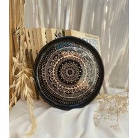 Mandala Keramik Teller Set, Handgemachte Personalisierte Geschirr, Essteller, Einweihungsgeschenk, Küchen Dekor von TrouvailleArtDesign