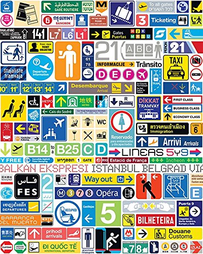 Troy Litten Transit Graphics Kunstdruck auf Leinwand, 40 x 50 cm, Polyester, Mehrfarbig, 50L x 40W cm von Troy Litten