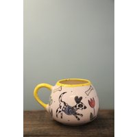 Geschenk Für Tierliebhaber, Hundetasse, Keramiktasse, Mitbecher, Gemütliche Kaffeetasse, Handbemalte Tasse, Handgemachte Teetasse, Kaffeetasse von TroyGiftShop