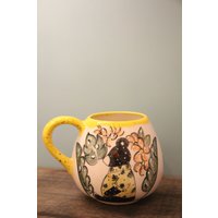 Keramik Tasse, Teddybär Gelbe Bär, Becher, Sommer Geschenk, Handgemachte Kaffee Liebhaber Tasse von TroyGiftShop