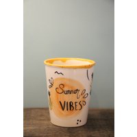 Sommer Vibes Tasse, Tasse Handgemacht, Geschenk, Keramik Kaffee Liebhaber, Strand Haus Moderne Sommer Vibes Tasse, Tasse Handgemacht, Geschenk, Keramik Kaffee Liebhaber, Strand Haus Moderne von TroyGiftShop