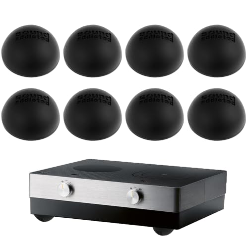 8 Stück Selbstklebende Gummipads, 30mm Gummifüße Selbstklebend Schwarz, Sound Addicted Silikon Halbkugel Stoßstangen Isolationsfüße für Elektronik Lautsprecher Pads Elektronik Laptop Schubladen von Trpoey