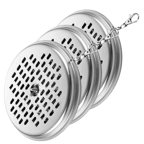 3pcs Mosquito-Spulenhalter, 5, 7 feuerfeste Moskito-Spulenhalter, eingebaute doppelseitige Zähne, hängende tragbare Weihrauchbrenner für Rucksackgürtel, Gartencamping-Wanderfischerei im Freien im Frei von Trrymbbe