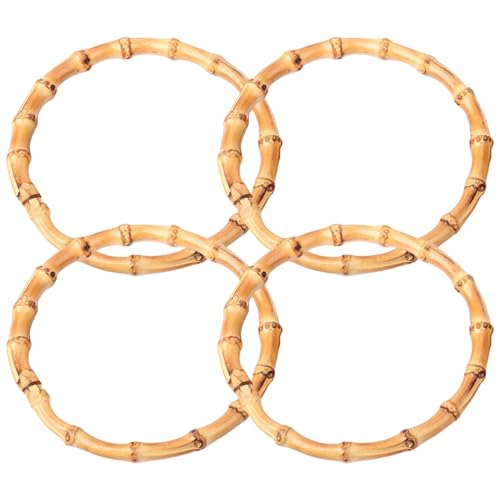 4PCS -Geldbörsengriffe für Häkelbeutel, runde Bambusausbeutelgriffe, Mode -Bag -Griff Austausch für Bag Beach Handtaschen Strohhandwerk Griff 4PCS -Geldbörsengriffe für Häkelbeutel, runde Bambusausbeutelgriffe, Mode -Bag -Griff Austausch für Bag Beach Handtaschen Strohhandwerk Griff von Trrymbbe