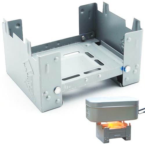 Alkoholherd, faltbare tragbare Metall -Mini -Campingofen, leichtes Campingkochgeschirr für Picknick BBQ Wanderung im Freien Mini von Trrymbbe