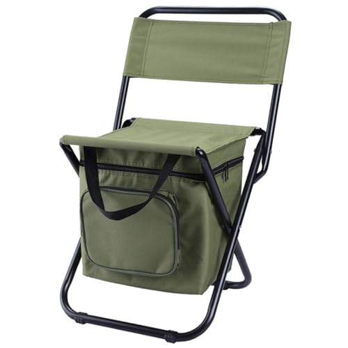 Angelstuhl mit kühlerer isolierter Beutel tragbarer Rucksackstuhl wasserdichtes Klapper Rucksack Sitzbeutel Anti-Rutsch-Angelhocker für Innen im Freien im Freien Wanderung Picknick-Strand BBQ Sitz von Trrymbbe